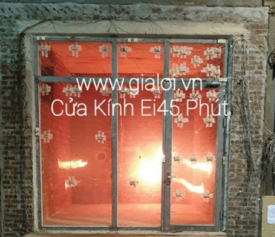Cửa kính chống cháy EI45 phút